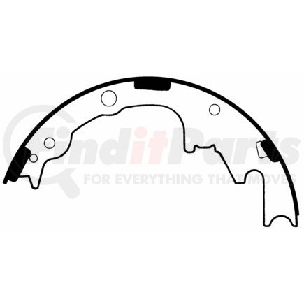 Z769 by WAGNER - Wagner Brake Z769 Drum Brake Shoe