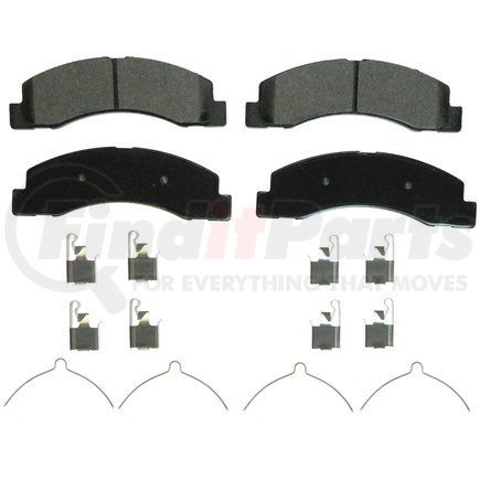 ZD756 by WAGNER - QuickStop Ceramic Disc Brake Pad Set