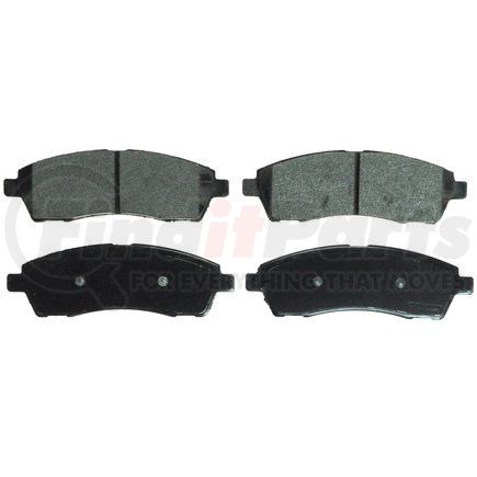 ZD757 by WAGNER - QuickStop Ceramic Disc Brake Pad Set