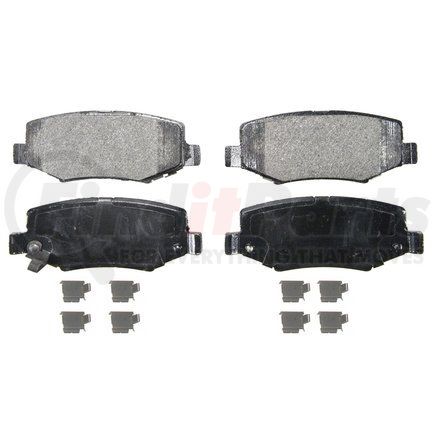 ZX1274 by WAGNER - QuickStop Semi-Metallic Disc Brake Pad Set