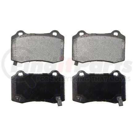 ZX1270 by WAGNER - QuickStop Semi-Metallic Disc Brake Pad Set