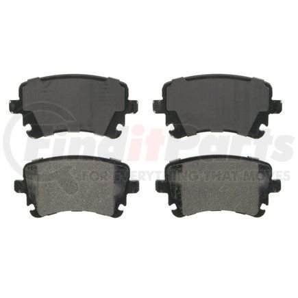 ZX1018 by WAGNER - QuickStop Semi-Metallic Disc Brake Pad Set