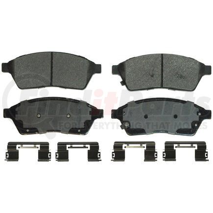 ZX1422 by WAGNER - QuickStop Semi-Metallic Disc Brake Pad Set