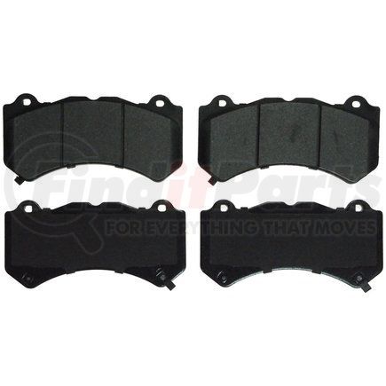 ZX1405 by WAGNER - QuickStop Semi-Metallic Disc Brake Pad Set