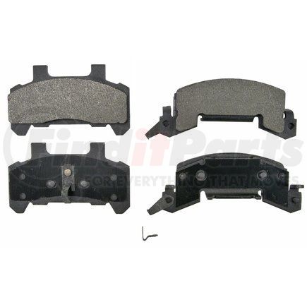 ZX289 by WAGNER - QuickStop Semi-Metallic Disc Brake Pad Set