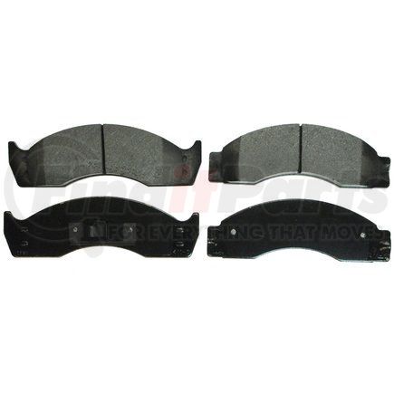 ZX411 by WAGNER - QuickStop Semi-Metallic Disc Brake Pad Set