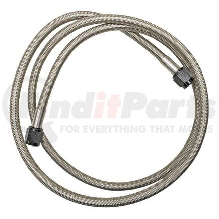 10277 by VIBRANT PERFORMANCE - Universal Oil Feed Kit; Incl. -4AN Female Fittings and 4ft. Hose; PTFE Lined Stainless Steel;