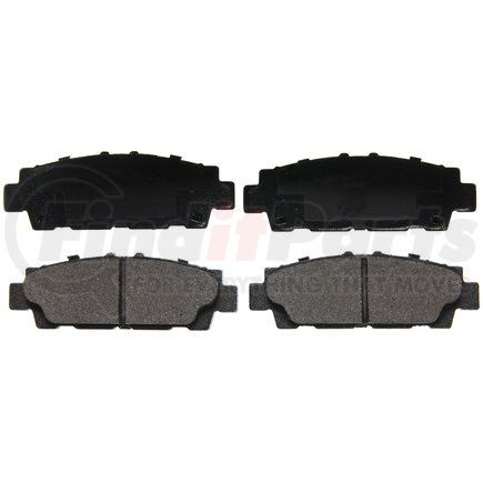 ZX488 by WAGNER - QuickStop Semi-Metallic Disc Brake Pad Set