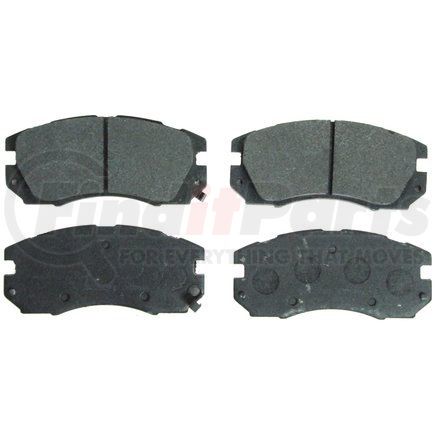 ZX563 by WAGNER - QuickStop Semi-Metallic Disc Brake Pad Set