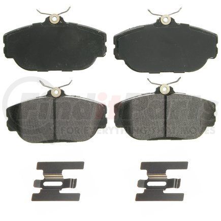 ZX601 by WAGNER - QuickStop Semi-Metallic Disc Brake Pad Set