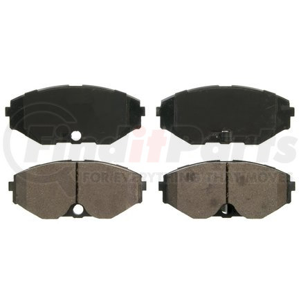 ZD587 by WAGNER - QuickStop Ceramic Disc Brake Pad Set