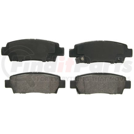 ZD672 by WAGNER - QuickStop Ceramic Disc Brake Pad Set