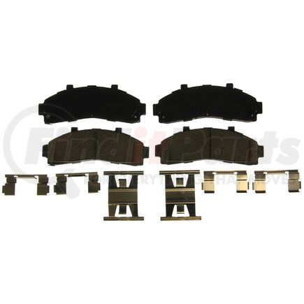 ZD652 by WAGNER - QuickStop Ceramic Disc Brake Pad Set