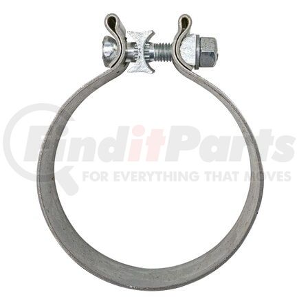 1168 by VIBRANT PERFORMANCE - 430 Stainless Steel Seal Clamp; For 4 in. O.D. Tubing; 1.25 in. Wide Band;