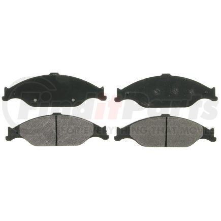 ZX804 by WAGNER - QuickStop Semi-Metallic Disc Brake Pad Set