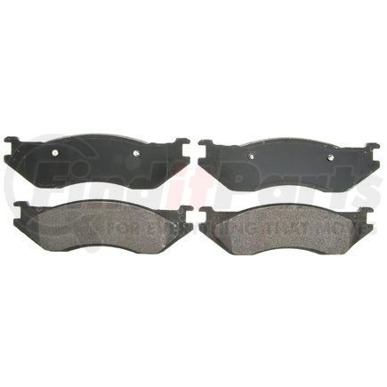 ZX966A by WAGNER - QuickStop Semi-Metallic Disc Brake Pad Set