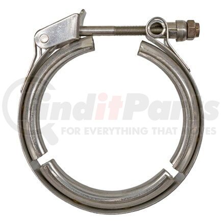 1496 by VIBRANT PERFORMANCE - T304 Stainless Steel V-Band Flange Tubing; 2.75 in. O.D.; Incl. 2 V-Band Flanges; 1 V-Band Clamp;