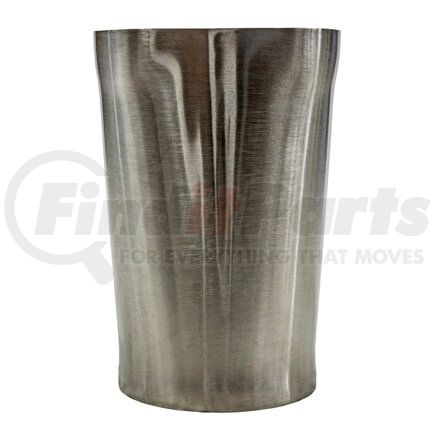 13171 by VIBRANT PERFORMANCE - Stainless Tubing; 3.5 in. Oval to 3.5 in. O.D. Round Transition Adapter 6 in. Long;