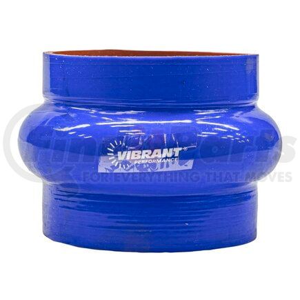 2737B by VIBRANT PERFORMANCE - 4 Ply Hump Hose Coupler; 3.25 in. I.D. x 3 in. Long; Blue;