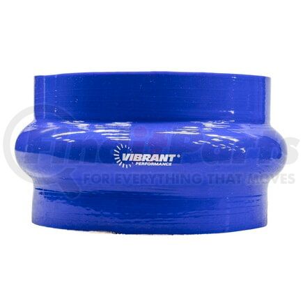 2738B by VIBRANT PERFORMANCE - 4 Ply Hump Hose Coupler; 4.5 in. I.D. x 3 in. Long; Blue;