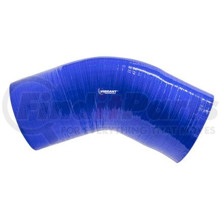 2758B by VIBRANT PERFORMANCE - 4 Ply 45 Degree Elbow; 4.5 in. I.D. x 4.25 in. Leg Length; Blue;