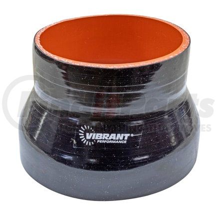 2836 by VIBRANT PERFORMANCE - 4 Ply Reducer Coupling; 3.5 in. x 4.5 in. x 3 in. Long; Black;