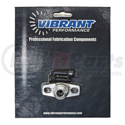 2893 by VIBRANT PERFORMANCE - Oil Drain Flange w/ integrated -10AN Fitting (for GT15-GT35 Turbos)