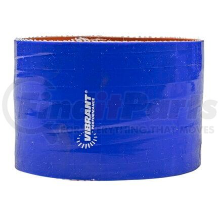 2718B by VIBRANT PERFORMANCE - 4 Ply Silicone Sleeve; 4 in. I.D. x 3 in. Long; Blue;