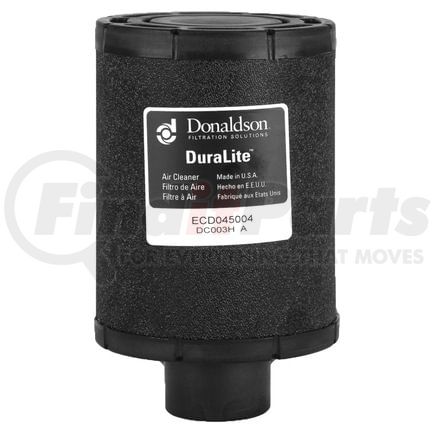 D045004 by DONALDSON - Air Filter - 6.00 in. body length, Primary Type, Round Style, Cellulose Media Type