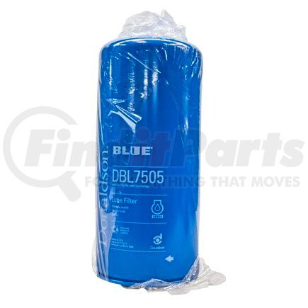 DBL7505 by DONALDSON - Blue Engine Oil Filter - 12.13 in., Full-Flow Type, Spin-On Style, Synteq Media Type