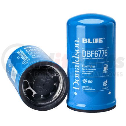 DBF6776 by DONALDSON - Blue Fuel Filter - 8.82 in., Secondary Type, Spin-On Style, Synteq XP Media Type