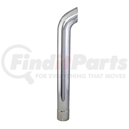 J034746 by DONALDSON - Exhaust Stack Pipe - 36.00 in., Chrome, Curved Style, ID Connection