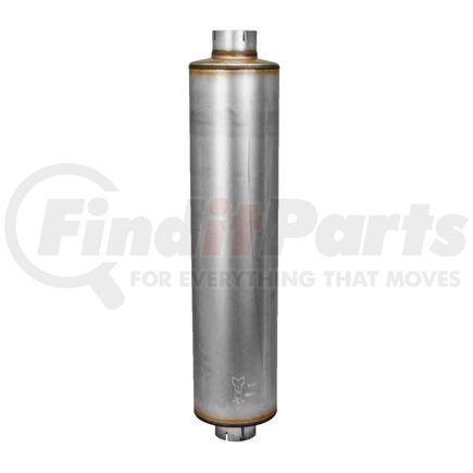 M085171 by DONALDSON - Exhaust Muffler - Steel, 40.00 in. Overall length, Round Style