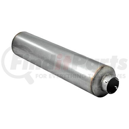 M100580 by DONALDSON - Exhaust Muffler - 51" Overall Length, Round, Style 1