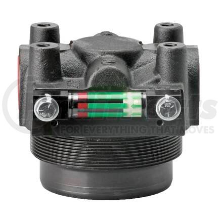 P166353 by DONALDSON - Hydraulic Filter Head - 4.65 in., SAE-16 Inlet/Outlet Size, with Bypass Valve