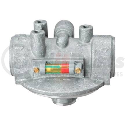 P166418 by DONALDSON - Hydraulic Filter Head - 5.77 in., 1 1/4-11 1/2 NPT Inlet/Outlet Size, with Bypass Valve