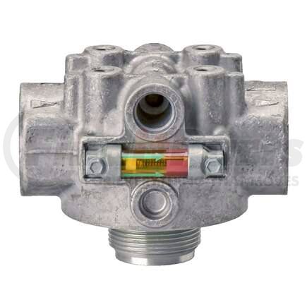 P167294 by DONALDSON - Hydraulic Filter Head - 5.03 in., 1 1/4-11 1/2 NPT Inlet/Outlet Size, with Bypass Valve