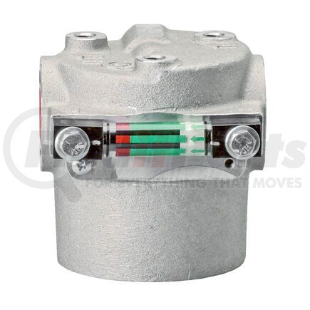 P167728 by DONALDSON - Hydraulic Filter Head - 4.15 in., SAE-12 Inlet/Outlet Size, with Bypass Valve