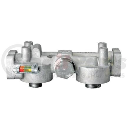 P169984 by DONALDSON - Hydraulic Filter Head - 11.84 in., 1 1/2 SAE 4 Bolt Code 61 Inlet/Outlet Size, without Bypass Valve