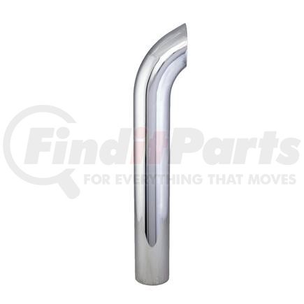 P208375 by DONALDSON - Exhaust Stack Pipe - 36.00 in., Chrome, Curved Style, OD Connection