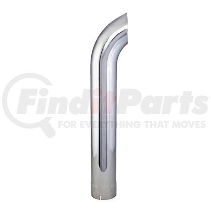 P216204 by DONALDSON - Exhaust Stack Pipe - 36.00 in., Chrome, Curved Style, ID Connection