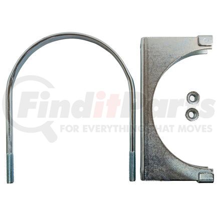 P207596 by DONALDSON - Exhaust Clamp - Zinc, Flat, U-Bolt Style