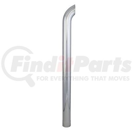 P216205 by DONALDSON - Exhaust Stack Pipe - 72.00 in., Chrome, Curved Style, ID Connection