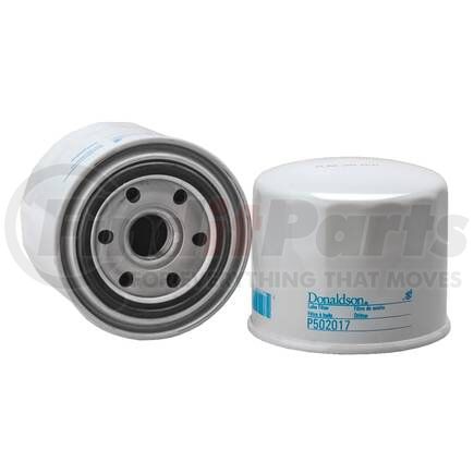 P502017 by DONALDSON - Engine Oil Filter - 3.30 in., Combination Type, Spin-On Style, Cellulose Media Type, with Bypass Valve