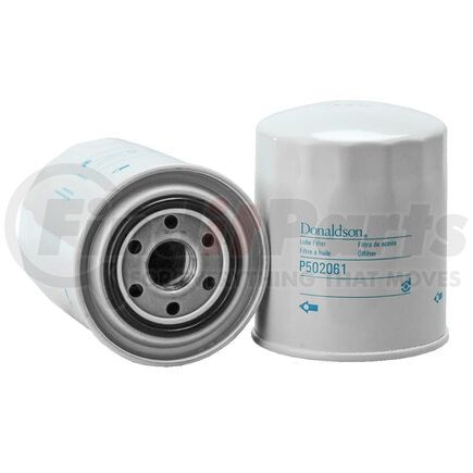 Donaldson P502061 Engine Oil Filter Engine Oil Filter - 4.92 in., Combination Type, Spin-On Style, Cellulose Media Type, with