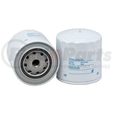 P502549 by DONALDSON - Engine Oil Filter - 4.53 in., Full-Flow Type, Spin-On Style, Cellulose Media Type