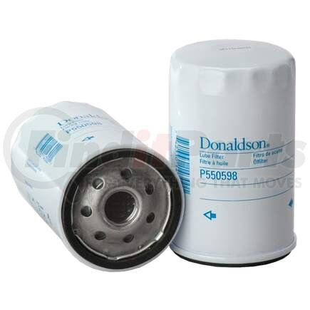 P550598 by DONALDSON - Engine Oil Filter - 4.84 in., Spin-On Style, Full-Flow Type