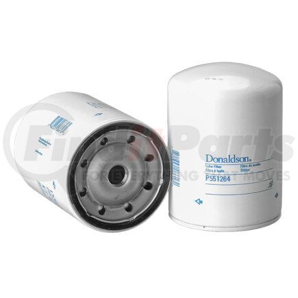 P551264 by DONALDSON - Engine Oil Filter - 5.63 in., Full-Flow Type, Spin-On Style, Cellulose Media Type, with Bypass Valve