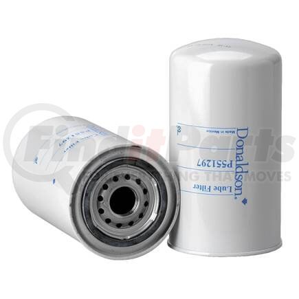 P551297 by DONALDSON - Engine Oil Filter - 6.89 in., Full-Flow Type, Spin-On Style, with Bypass Valve