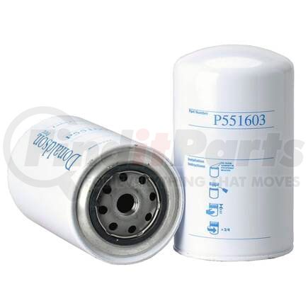 P551603 by DONALDSON - Engine Oil Filter - 6.69 in., Full-Flow Type, Spin-On Style, Cellulose Media Type, with Bypass Valve